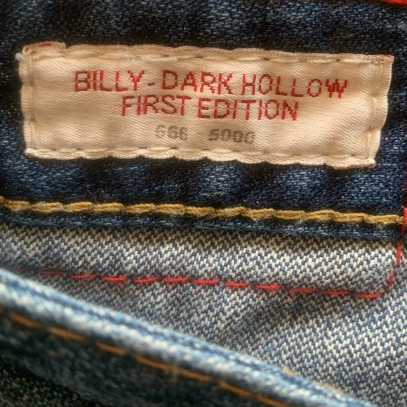 TRUE RELIGION Vintage “Billy” Low Rise Ripped Denim Jeans, Size 26, Good Cond - Picture 15 of 16